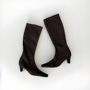 Vera Gomma Women's Square Toe  Boots dark brown  US 6 Made In Italy